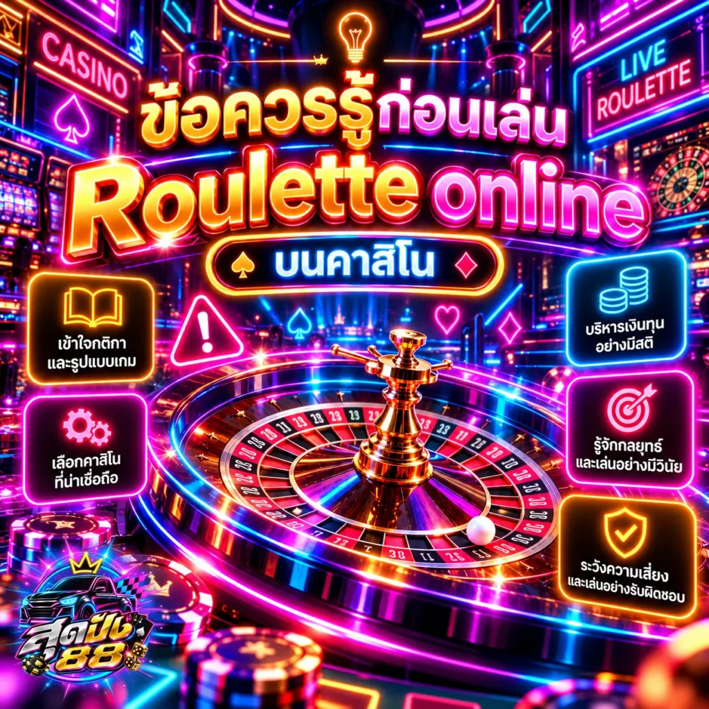 ข้อควรรู้ก่อนเล่น Roulette online บนคาสิโน 2026