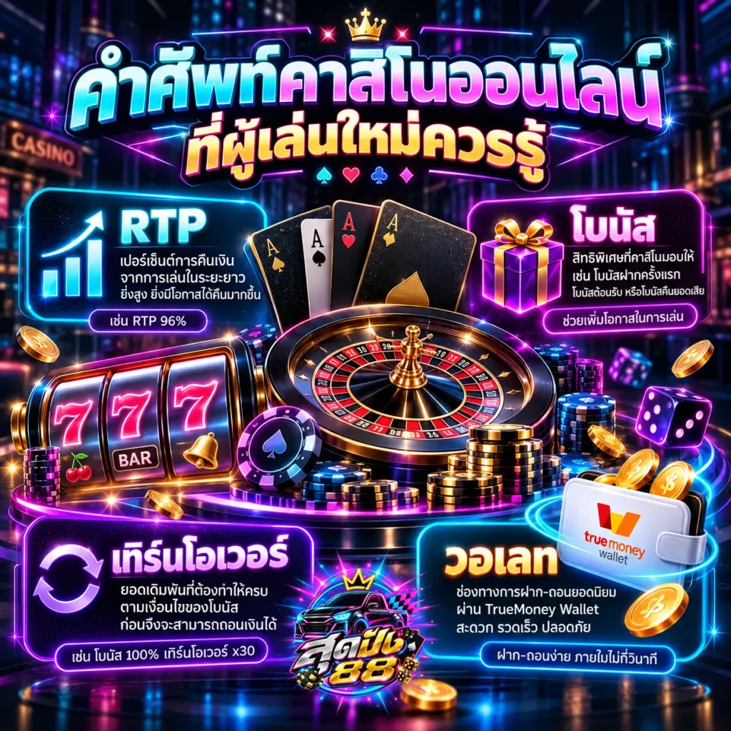 คำศัพท์ Casino online 2026